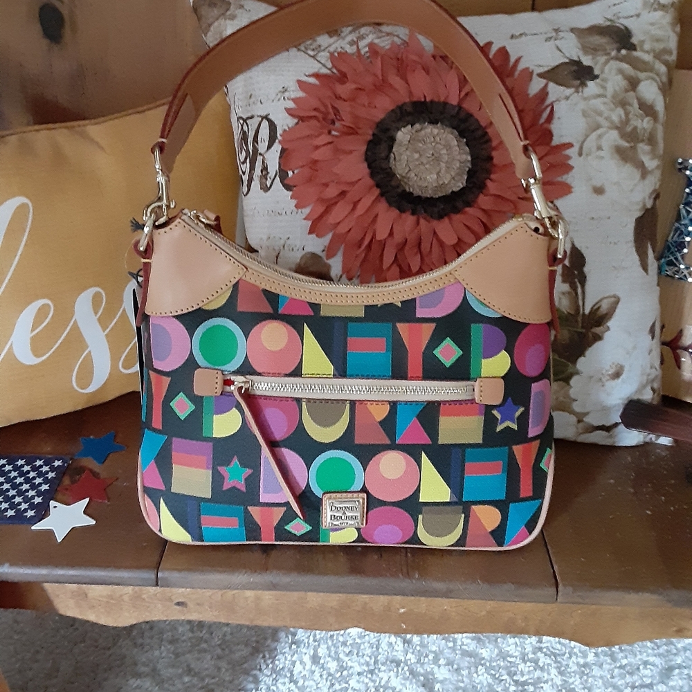 Dooney & Bourke Art Deco Hobo Brand New